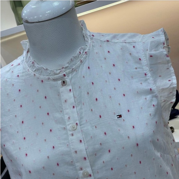 Tommy Hilfiger Polka Dot Top - Picture 1 of 7